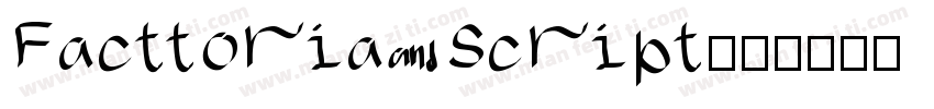 Facttoria Script字体转换